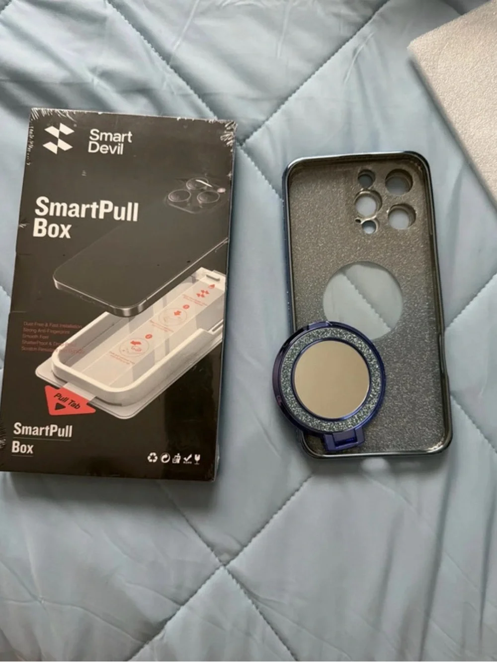 Blue Gradient Phone Case with 3PK Screen protectors